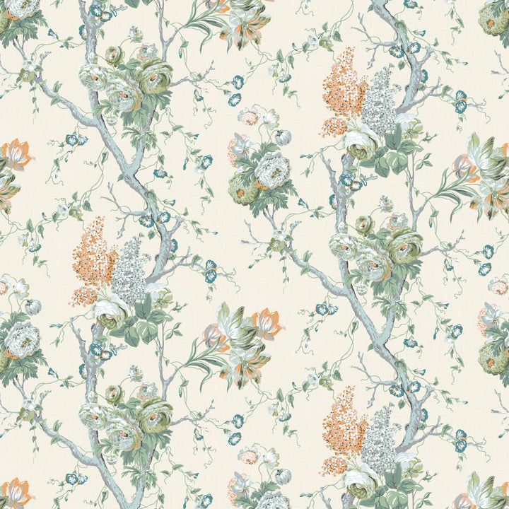 7816-49 Cassandra Seaspray by Bassett Mcnab Fabric BASSETT MCNAB ORIGINS 100%LIN THAILAND Horizontal: 26.375 and Vertical: 34.25 52.75 in - Fabric Carolina -