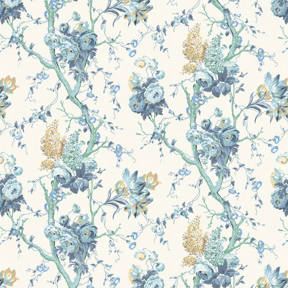 7816-4 Cassandra Shorebreak by Bassett Mcnab Fabric BASSETT MCNAB ORIGINS 100%LIN THAILAND Horizontal: 26.375 and Vertical: 34.25 52.75 in - Fabric Carolina -