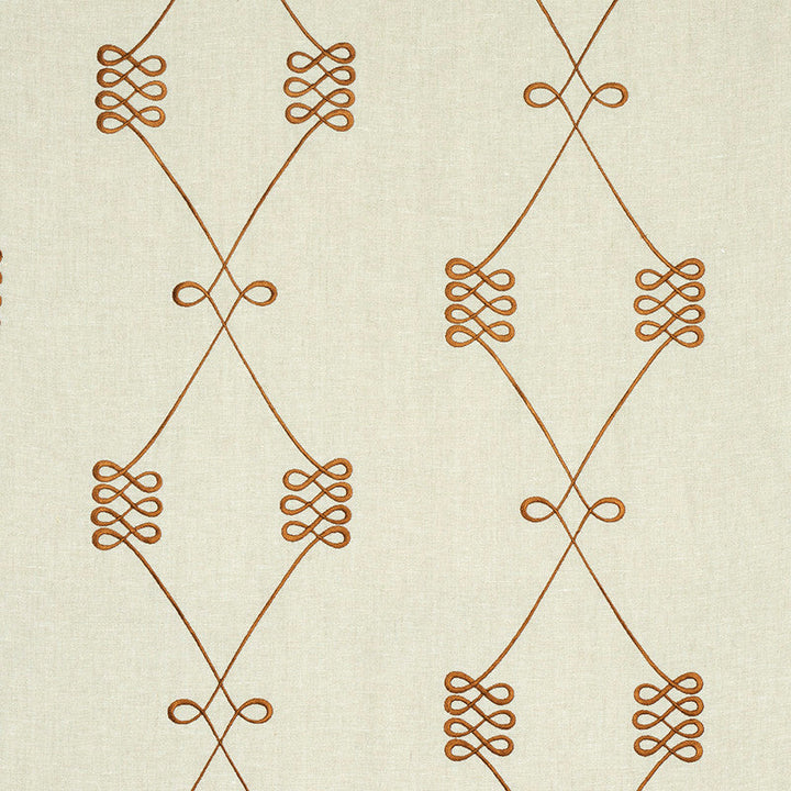 Nicolette Embroidery Natural 78201 by Schumacher Designer Fabric MISTERIOSO LINEN 90% VISCOSE 10% INDIA </p><p>Repeat: Horizontal: 13" (33CM) and Vertical: 14 1/2" (37CM) 52 - Swanky Fabrics -