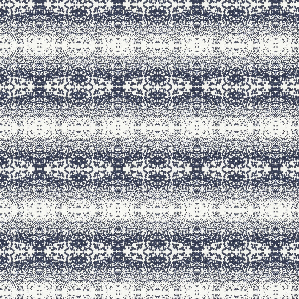 7824-1 Stardust Navy by Aoc Designer Fabric HARBOR VIEW VICTORIA LARSON SHOWROOM 50%COT 50%LIN USA MARTINDALE WEAR TEST (30 000 CIRCULAR RUBS) Horizontal: 8.000 and Vertical: 8.375 57 in - Swanky Fabrics -