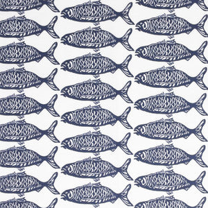 7826-4 School Of Fish Navy by Aoc Fabric