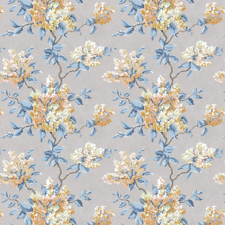 7829-5 Lilacs Lake by Bassett Mcnab Designer Fabric BASSETT MCNAB WOODLANDS 49%LIN 38%COT 13%NYL UK Horizontal: 26.375 and Vertical: 25.250 55 in - Swanky Fabrics -
