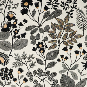 Emaline Embroidery Black 78312 by Schumacher Fabric