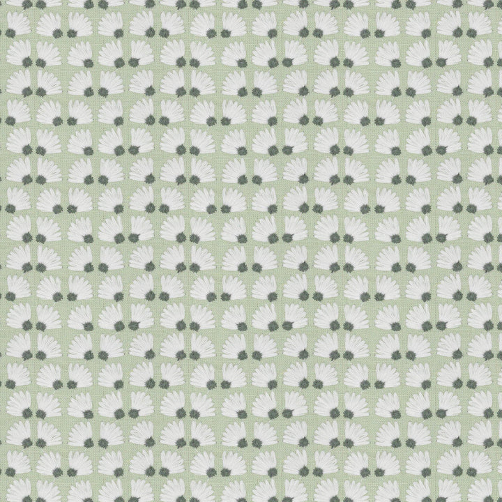 7834-2 Daisypatch Fern by Bassett Mcnab Designer Fabric BASSETT MCNAB WOODLANDS 52%LIN 48%COT %PEMB INDIA Horizontal: 3.000 and Vertical: 1.750 50.5 in - Swanky Fabrics -