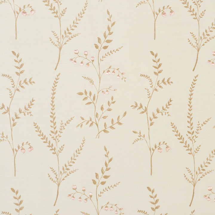 Cynthia Embroidered Print Natural 78351 by Schumacher Designer Fabric EXQUISITE EMBROIDERIES See Sample INDIA - </p><p>Repeat: Horizontal: 17" (43CM) and Vertical: 16 1/4" (41CM) 51 1/4" - Swanky Fabrics -