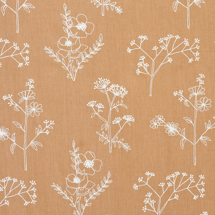 Lisbeth Embroidery Camel 78361 by Schumacher Fabric EXQUISITE EMBROIDERIES LINEN 100% INDIA </p><p>Repeat: Horizontal: 17 3/8" (44CM) and Vertical: 14 3/4" (37CM) 54 - Fabric Carolina -