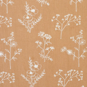 Lisbeth Embroidery Camel 78361 by Schumacher Fabric