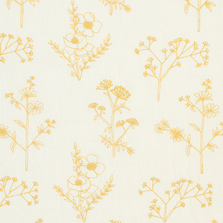 Lisbeth Embroidery Marigold 78362 by Schumacher Fabric EXQUISITE EMBROIDERIES LINEN 100% INDIA </p><p>Repeat: Horizontal: 17 3/8" (44CM) and Vertical: 14 3/4" (37CM) 54 - Fabric Carolina -