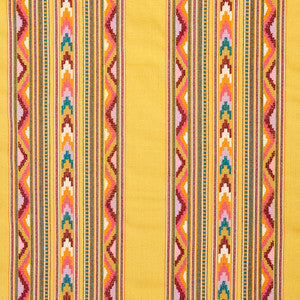 Zarzuela Stripe Embroidery Saffron 78391 by Schumacher Fabric