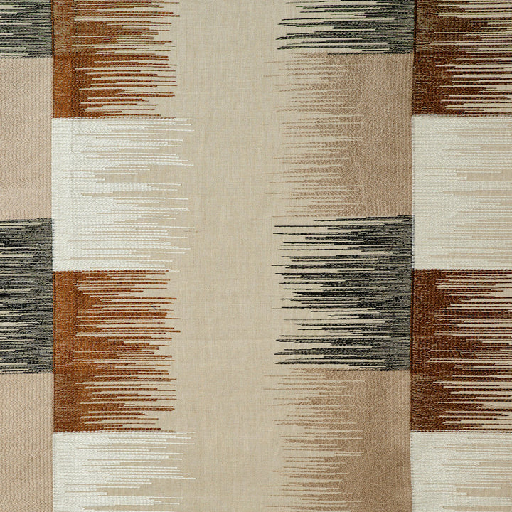 Sunburst Stripe Embroidery Black & Neutral 78400 by Schumacher Fabric EXQUISITE EMBROIDERIES LINEN 50% POLYESTER 30% INDIA </p><p>Repeat: Horizontal: 18" (46CM) and Vertical: 15 1/4" (39CM) 57 - Fabric Carolina -