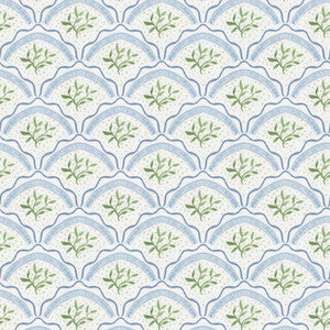 7845 Vine Scallop 2 Spring by Aoc Fabric
