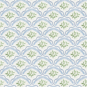 7845 Vine Scallop 2 Spring by Aoc Fabric