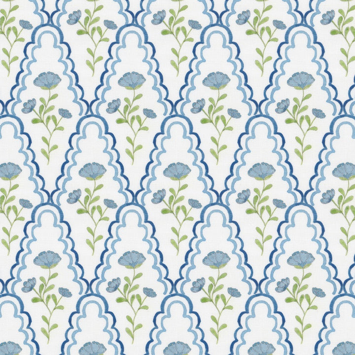 7848 Scallop Floral 3 Denim by Aoc Fabric Aoc Fabric 7848 Scallop Floral 3 DenimFabric THE ART OF COLOR MORNINGSIDE 55%LIN 45%COT USA </p><p>Repeat: H: 4.250, V: 9.000 54 in - Fabric Carolina -