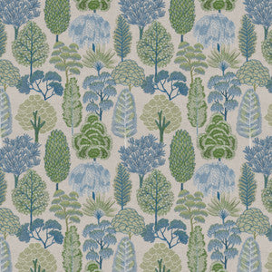 7858 Topiary 1 Breeze by Bassett Mcnab Fabric