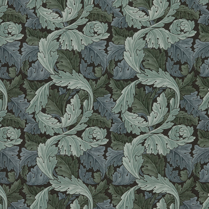 7859 Acanthus 3 Ink by Wmah Fabric Wmah Fabric 7859 Acanthus 3 InkFabric WILLIAM MORRIS AT HOME KELMSCOTT GARDENS VOL 1 100%COT SPAIN </p><p>Repeat: H: 13.750, V: 16.875 55 in - Fabric Carolina -