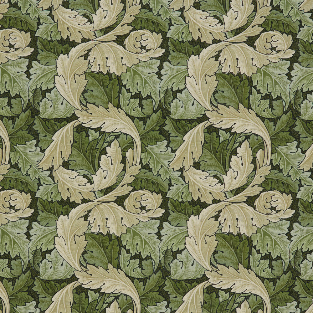 7859 Acanthus 4 Moss by Wmah Fabric Wmah Fabric 7859 Acanthus 4 MossFabric WILLIAM MORRIS AT HOME KELMSCOTT GARDENS VOL 1 100%COT SPAIN </p><p>Repeat: H: 13.750, V: 16.875 55 in - Fabric Carolina -