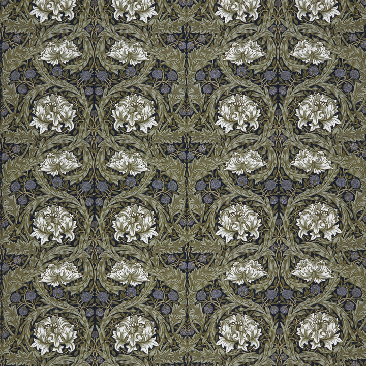 7860 African Marigold 1 Navy by Wmah Fabric Wmah Fabric 7860 African Marigold 1 NavyFabric William Morris At Home Kelmscott Gardens Vol 2 100%Cot Spain </p><p>Repeat: H: 27.5, V: 0 55 in - Fabric Carolina -