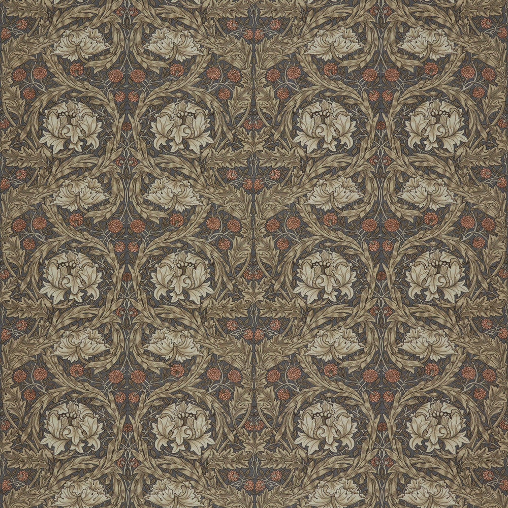 7860 African Marigold 4 Twig by Wmah Fabric Wmah Fabric 7860 African Marigold 4 TwigFabric WILLIAM MORRIS AT HOME KELMSCOTT GARDENS VOL 2 100%COT SPAIN </p><p>Repeat: H: 27.500, V: 16.125 55 in - Fabric Carolina -