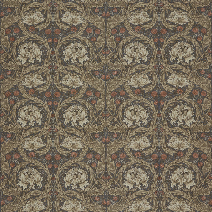 7860 African Marigold 4 Twig by Wmah Fabric Wmah Fabric 7860 African Marigold 4 TwigFabric WILLIAM MORRIS AT HOME KELMSCOTT GARDENS VOL 2 100%COT SPAIN </p><p>Repeat: H: 27.500, V: 16.125 55 in - Fabric Carolina -