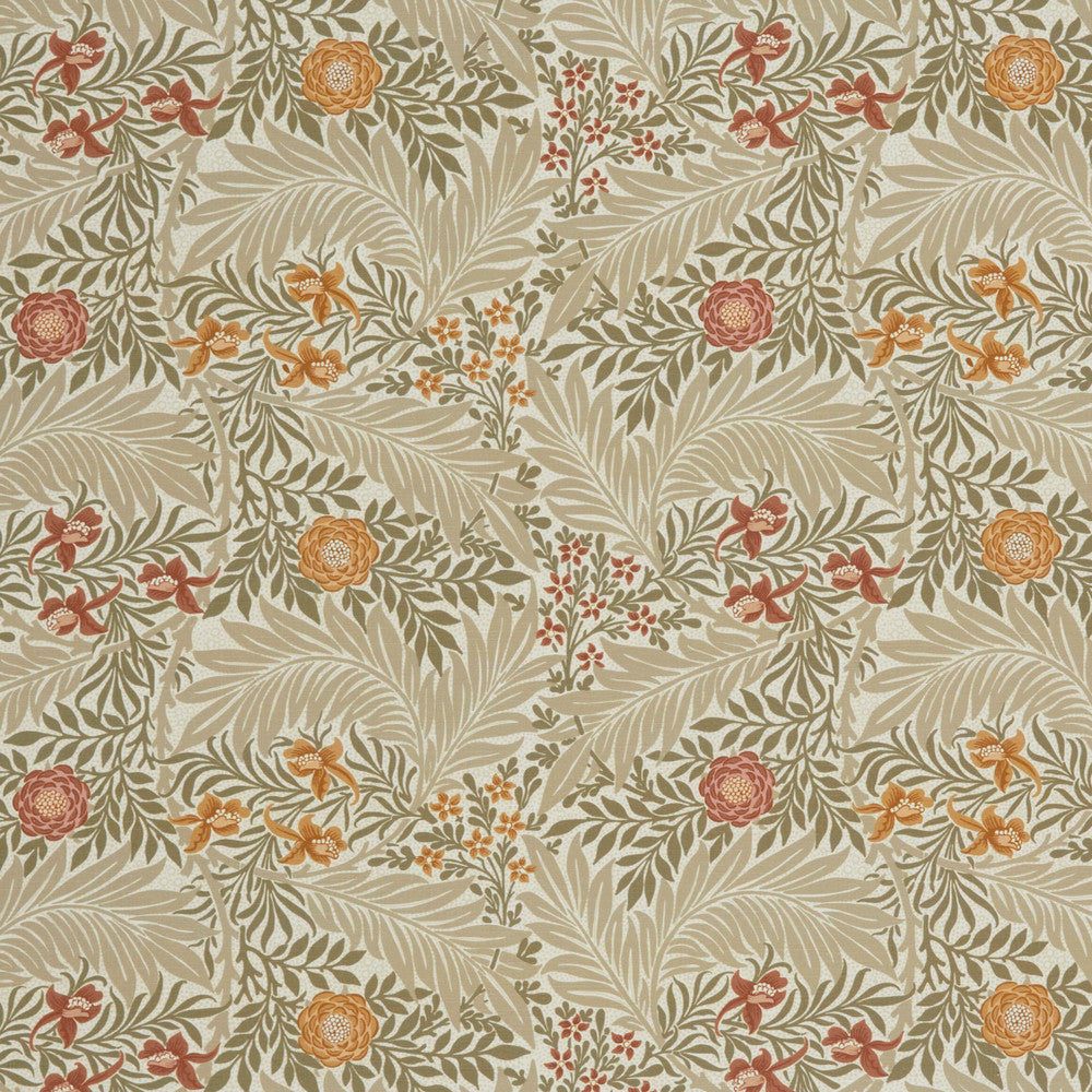 7861 Larkspur 1 Spice by Wmah Fabric Wmah Fabric 7861 Larkspur 1 SpiceFabric WILLIAM MORRIS AT HOME KELMSCOTT GARDENS VOL 1 100%COT SPAIN </p><p>Repeat: H: 18.000, V: 25.500 55 in - Fabric Carolina -