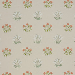 7862 Lilyflower Embroidery 2 Sage by Wmah Fabric