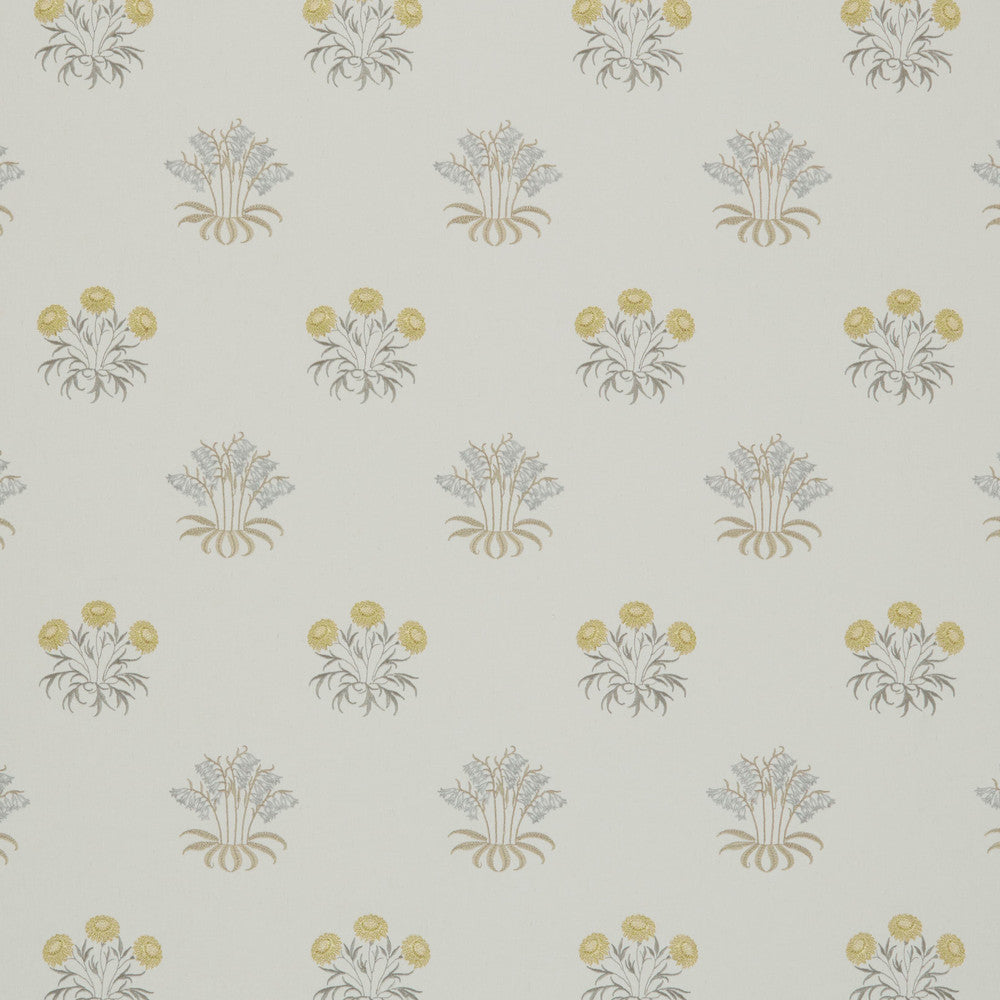 7862 Lilyflower Embroidery 3 Gold by Wmah Fabric Wmah Fabric 7862 Lilyflower Embroidery 3 GoldFabric WILLIAM MORRIS AT HOME KELMSCOTT GARDENS VOL 1 68%POL 21%LIN 11%COT %VEMB INDIA </p><p>Repeat: H: 10.750, V: 12.500 54 in - Fabric Carolina -