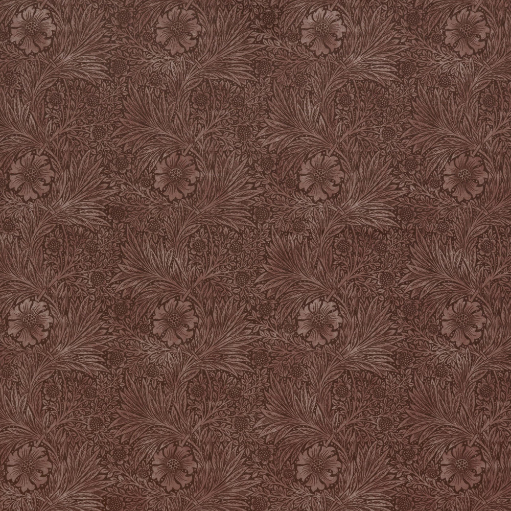 7864 Marigold Velvet 1 Merlot by Wmah Fabric Wmah Fabric 7864 Marigold Velvet 1 MerlotFabric William Morris At Home Kelmscott Gardens Vol 2 100%Pol Turkey </p><p>Repeat: H: 18, V: 29.5 54 in - Fabric Carolina -