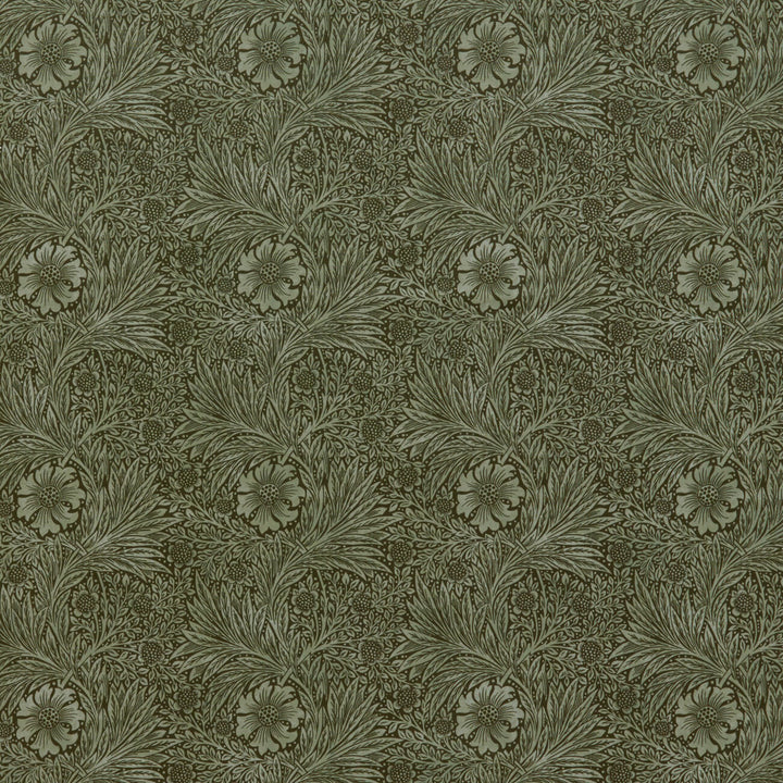 7864 Marigold Velvet 7 Olive by Wmah Fabric Wmah Fabric 7864 Marigold Velvet 7 OliveFabric William Morris At Home Kelmscott Gardens Vol 2 100%Pol Turkey </p><p>Repeat: H: 18, V: 0 54 in - Fabric Carolina -