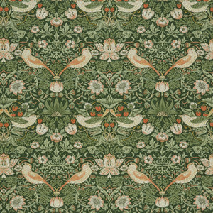 7866 Strawberry Thief 2 Chive by Wmah Fabric