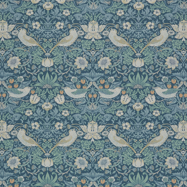 7866 Strawberry Thief 4 Bay by Wmah Fabric Wmah Fabric 7866 Strawberry Thief 4 BayFabric William Morris At Home Kelmscott Gardens Vol 1 100%Cot Spain </p><p>Repeat: H: 18.25, V: 6.5 55 in - Fabric Carolina -