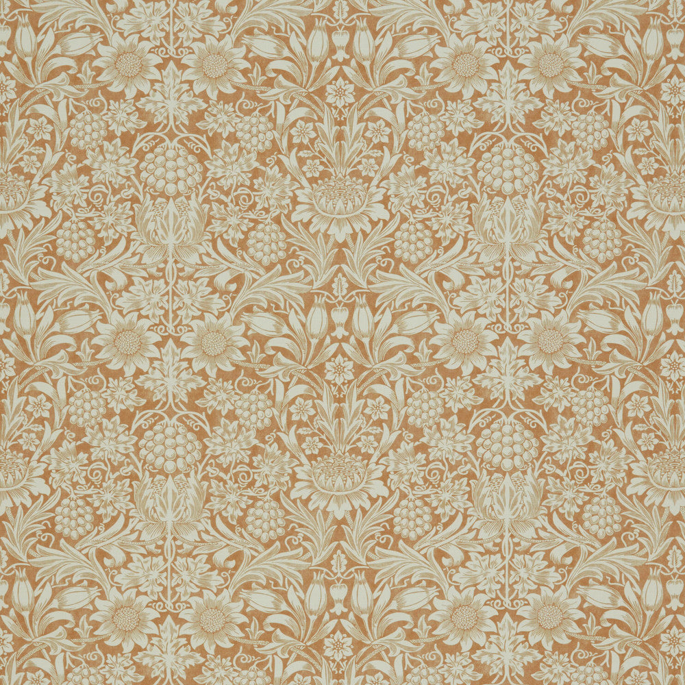 7867 Sunflower 3 Clay by Wmah Fabric Wmah Fabric 7867 Sunflower 3 ClayFabric WILLIAM MORRIS AT HOME KELMSCOTT GARDENS VOL 1 100%COT SPAIN </p><p>Repeat: H: 18.500, V: 15.375 55 in - Fabric Carolina -