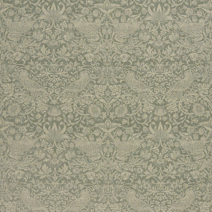 7868 Strawberry Thief Woven 2 Sage by Wmah Fabric Wmah Fabric 7868 Strawberry Thief Woven 2 SageFabric William Morris At Home Kelmscott Gardens Vol 2 83%Pol 17%Cot India </p><p>Repeat: H: 13.75, V: 0 54 in - Fabric Carolina -