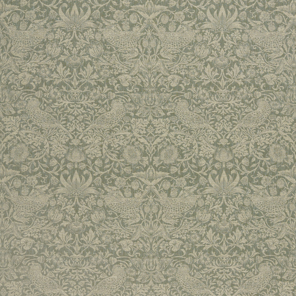 7868 Strawberry Thief Woven 2 Sage by Wmah Fabric Wmah Fabric 7868 Strawberry Thief Woven 2 SageFabric WILLIAM MORRIS AT HOME KELMSCOTT GARDENS VOL 2 83%POL 17%COT INDIA </p><p>Repeat: H: 13.750, V: 16.125 54 in - Fabric Carolina -