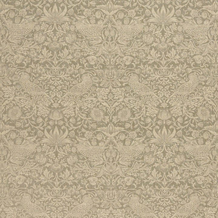 7868 Strawberry Thief Woven 3 Cork by Wmah Fabric Wmah Fabric 7868 Strawberry Thief Woven 3 CorkFabric WILLIAM MORRIS AT HOME KELMSCOTT GARDENS VOL 2 83%POL 17%COT INDIA </p><p>Repeat: H: 13.750, V: 16.125 54 in - Fabric Carolina -