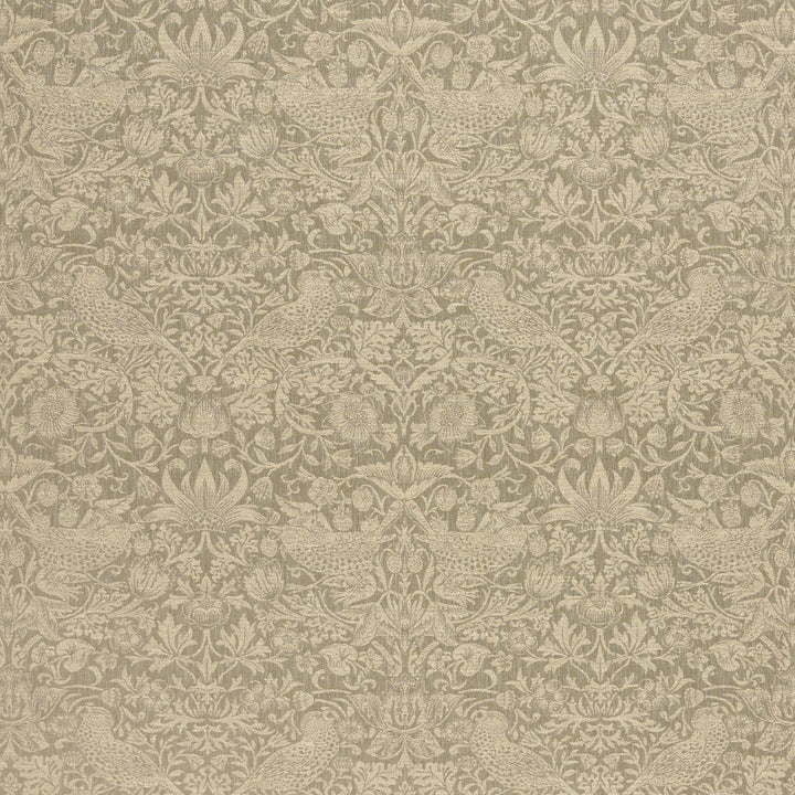 7868 Strawberry Thief Woven 3 Cork by Wmah Fabric Wmah Fabric 7868 Strawberry Thief Woven 3 CorkFabric WILLIAM MORRIS AT HOME KELMSCOTT GARDENS VOL 2 83%POL 17%COT INDIA </p><p>Repeat: H: 13.750, V: 16.125 54 in - Fabric Carolina -