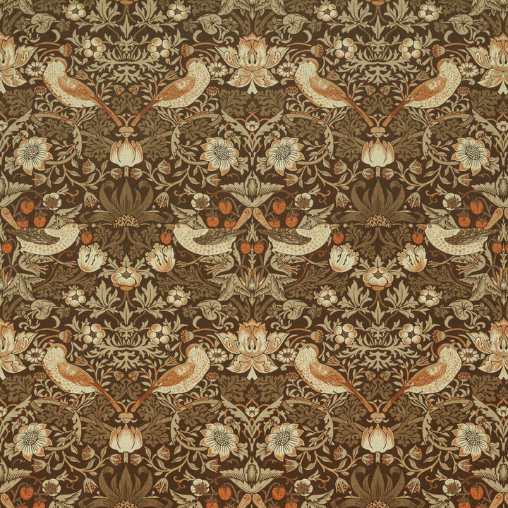 7870 Strawberry Thief Velvet 1 Henna by Wmah Fabric Wmah Fabric 7870 Strawberry Thief Velvet 1 HennaFabric WILLIAM MORRIS AT HOME KELMSCOTT GARDENS VOL 1 100%POL TURKEY </p><p>Repeat: H: 18.000, V: 14.125 54 in - Fabric Carolina -