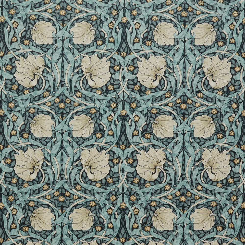 7871 Pimpernel Velvet 3 Navy by Wmah Fabric Wmah Fabric 7871 Pimpernel Velvet 3 NavyFabric William Morris At Home Kelmscott Gardens Vol 1 100%Pol Turkey </p><p>Repeat: H: 18, V: 0 54 in - Fabric Carolina -