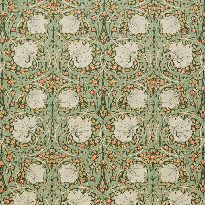 7871 Pimpernel Velvet 4 Hunter by Wmah Fabric Wmah Fabric 7871 Pimpernel Velvet 4 HunterFabric William Morris At Home Kelmscott Gardens Vol 1 100%Pol Turkey </p><p>Repeat: H: 18, V: 0 54 in - Fabric Carolina -