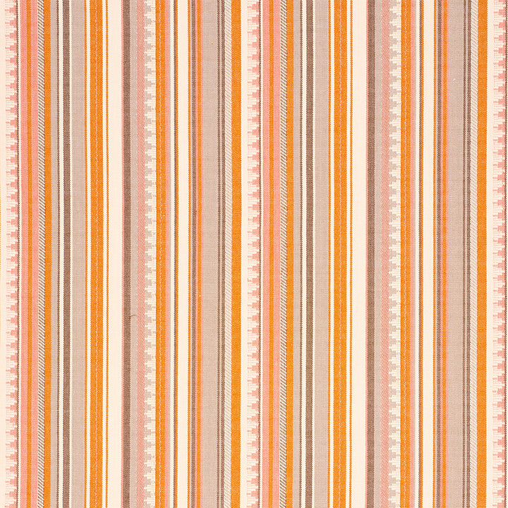 Zuni Stripe Orange & Pink 78732 by Schumacher Fabric TRUE WEST COTTON 100% INDIA MARTINDALE 30,000 </p><p>Repeat: Horizontal: 14 1/2" (37CM) and Vertical: 4" (10CM) 54.75 - Fabric Carolina -