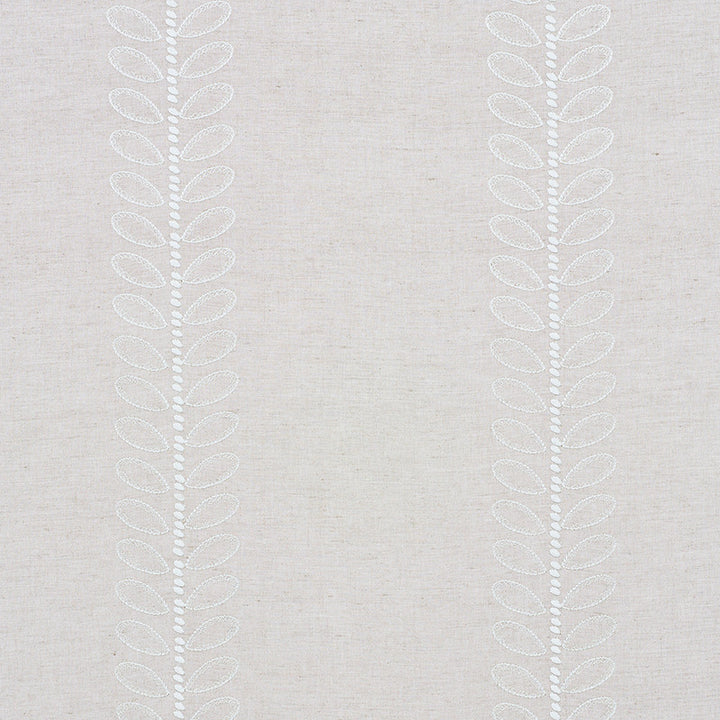 Camile Embroidery Natural 78741 by Schumacher Fabric NEW TRADITIONAL II See Sample INDIA - </p><p>Repeat: Horizontal: 13 1/4" (34CM) and Vertical: 1 1/2" (4CM) 57" (145CM) - Fabric Carolina -