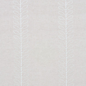 Camile Embroidery Natural 78741 by Schumacher Fabric