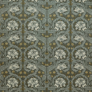 7877 African Marigold Velvet 2 Steel by Wmah Fabric