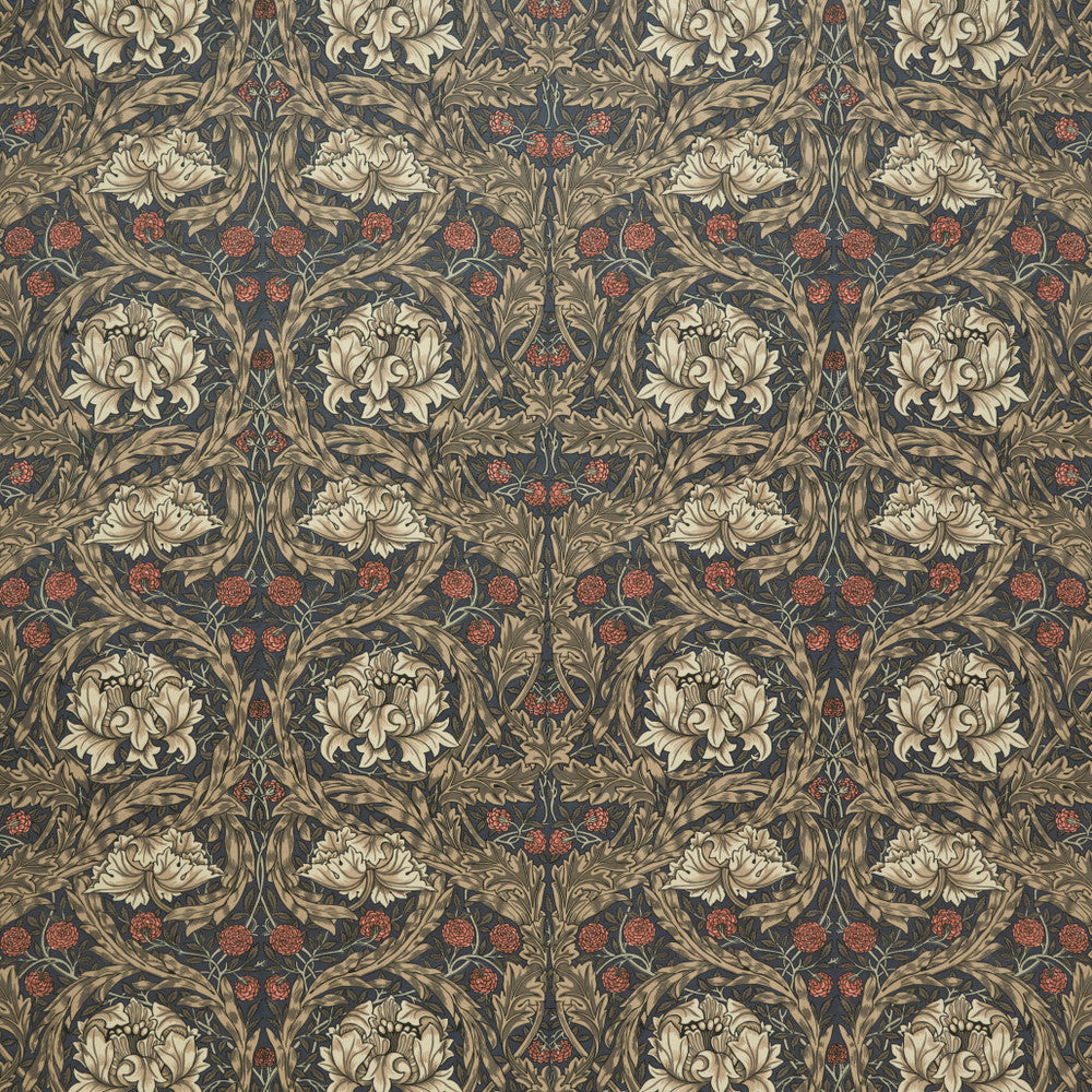 7877 African Marigold Velvet 4 Java by Wmah Fabric Wmah Fabric 7877 African Marigold Velvet 4 JavaFabric William Morris At Home Kelmscott Gardens Vol 2 100%Pol Turkey </p><p>Repeat: H: 27.125, V: 13.5 54 in - Fabric Carolina -