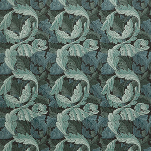 7878 Acanthus Velvet 3 Navy by Wmah Fabric