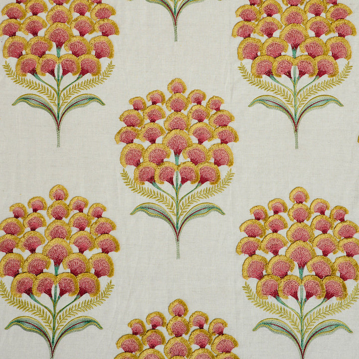 Aurelia Embroidery Natural 78812 by Schumacher Fabric EXQUISITE EMBROIDERIES LINEN 60% COTTON 40% INDIA </p><p>Repeat: Horizontal: 16 3/4" (43CM) and Vertical: 15" (38CM) 54.5 - Fabric Carolina -