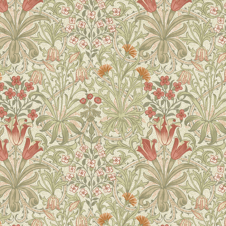 7882 Woodland Weeds 4 Pumpkin by Wmah Fabric Wmah Fabric 7882 Woodland Weeds 4 PumpkinFabric William Morris At Home Flora & Foliage 100%Cot Spain </p><p>Repeat: H: 18.125, V: 4.125 54 in - Fabric Carolina -