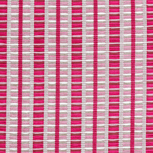 Palopo Hand Woven Stripe Flamingo 78821 by Schumacher Fabric