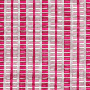 Palopo Hand Woven Stripe Flamingo 78821 by Schumacher Fabric
