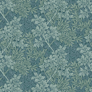 7883 Foliage 4 Teal by Wmah Fabric