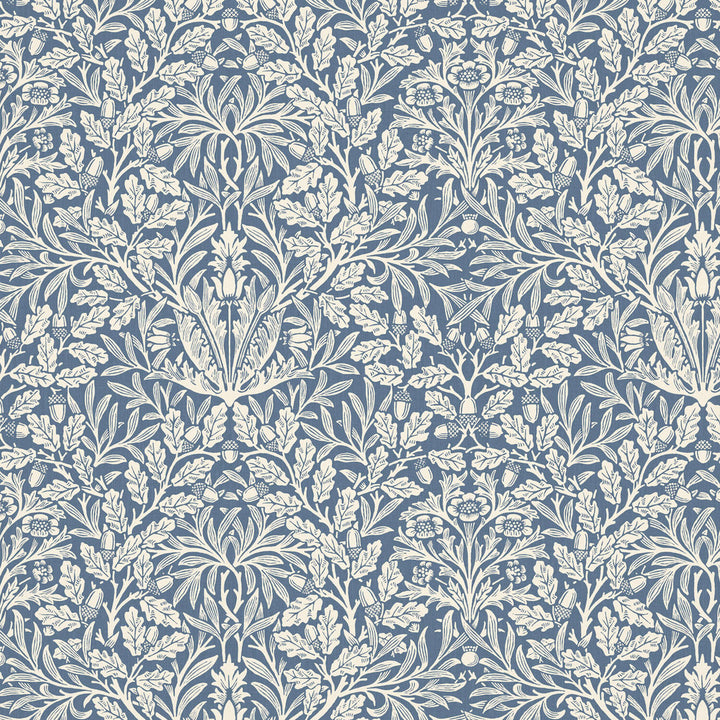 7884 Acorn 3 Blue/White by Wmah Fabric Wmah Fabric 7884 Acorn 3 Blue/WhiteFabric William Morris At Home The Forager 100%Cot Spain </p><p>Repeat: H: 18.25, V: 0 55 in - Fabric Carolina -